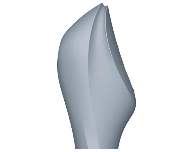 Satisfyer Curvy Trinity 3 - léghullámos 2in1 vibrátor (szürke)