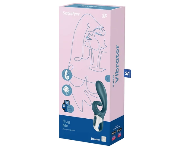 Satisfyer Hug Me - okos csiklókaros vibrátor (kék)