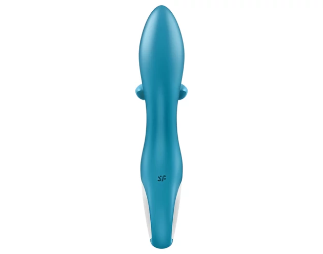 Satisfyer Embrace Me - akkus, csiklókaros vibrátor (türkiz)