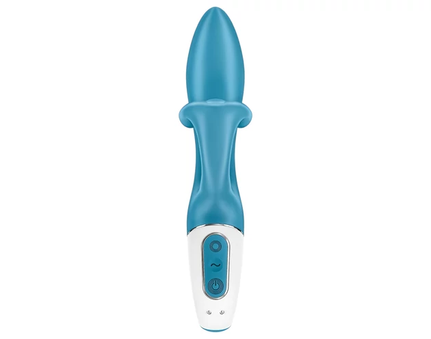 Satisfyer Embrace Me - akkus, csiklókaros vibrátor (türkiz)