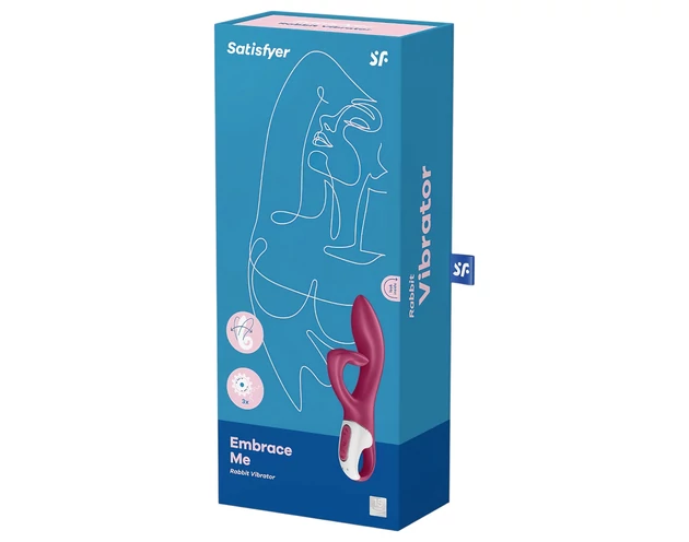 Satisfyer Embrace Me - akkus, csiklókaros vibrátor (piros)