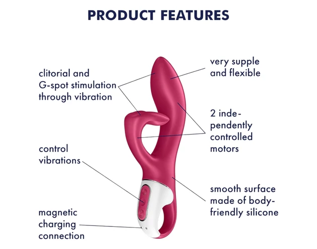 Satisfyer Embrace Me - akkus, csiklókaros vibrátor (piros)