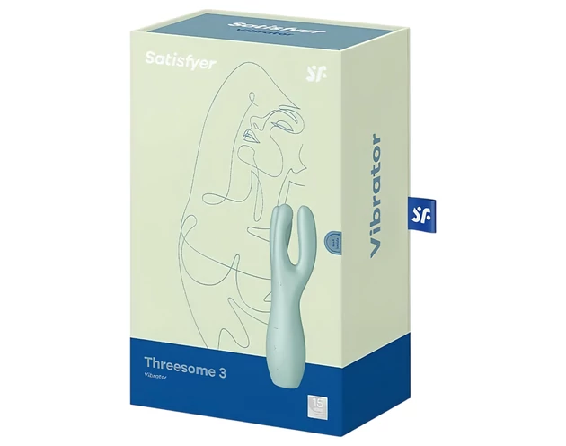 Satisfyer Threesome 3 - akkus csikló vibrátor (menta)