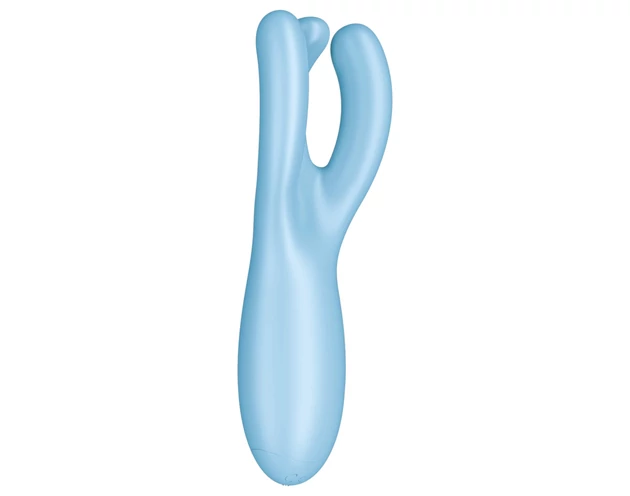 Satisfyer Threesome 4 - okos csiklóvibrátor (kék)