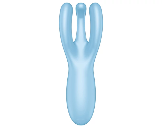 Satisfyer Threesome 4 - okos csiklóvibrátor (kék)