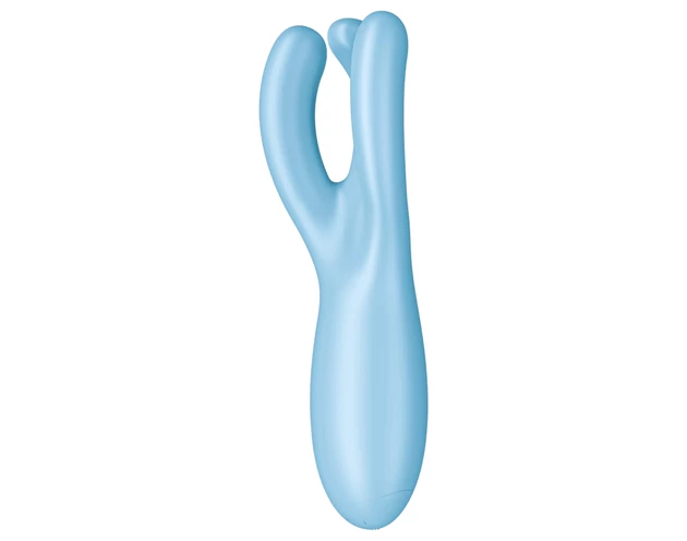 Satisfyer Threesome 4 - okos csiklóvibrátor (kék)