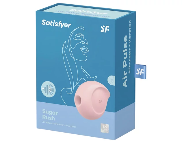 Satisfyer Sugar Rush - léghullámos csikló vibrátor (pink)