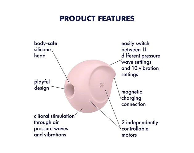 Satisfyer Sugar Rush - léghullámos csikló vibrátor (pink)