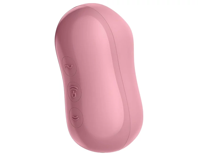 Satisfyer Cotton Candy - léghullámos csikló vibrátor (korall)