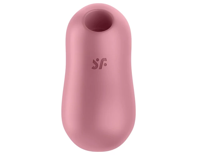 Satisfyer Cotton Candy - léghullámos csikló vibrátor (korall)