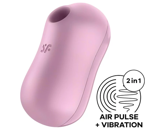 Satisfyer Cotton Candy - akkus léghullámos csikló vibrátor (lila)