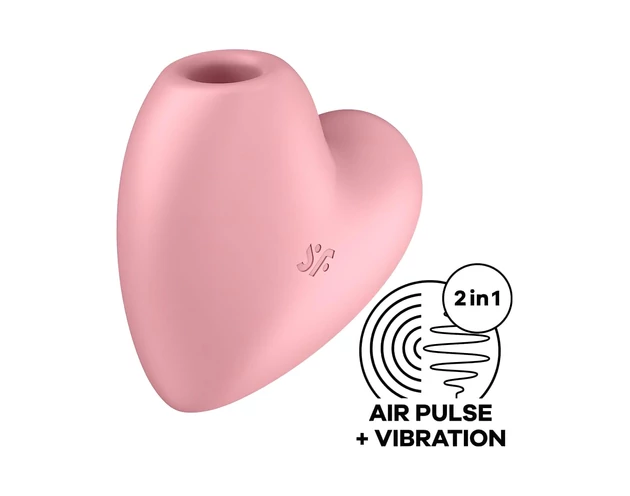 Satisfyer Cutie Heart - akkus léghullámos csikló vibrátor (pink)