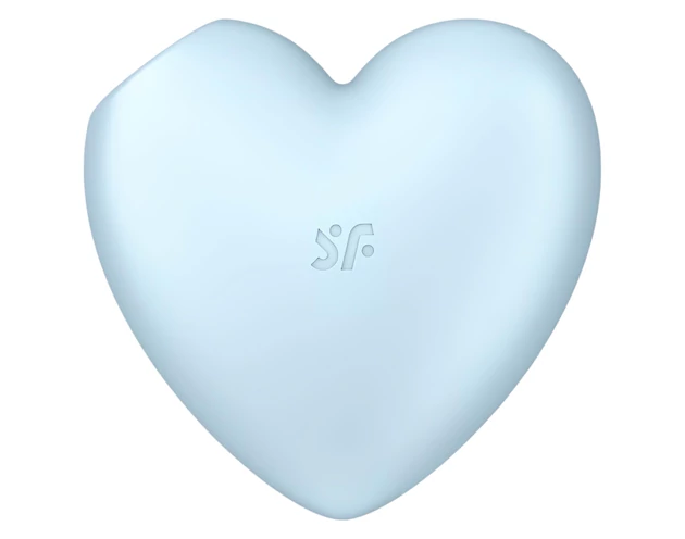 Satisfyer Cutie Heart - akkus léghullámos csikló vibrátor (kék)