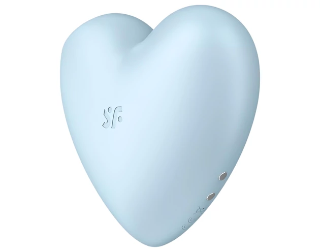 Satisfyer Cutie Heart - akkus léghullámos csikló vibrátor (kék)