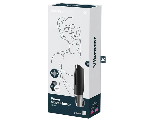 Satisfyer Power - okos, akkus maszturbátor (fekete)