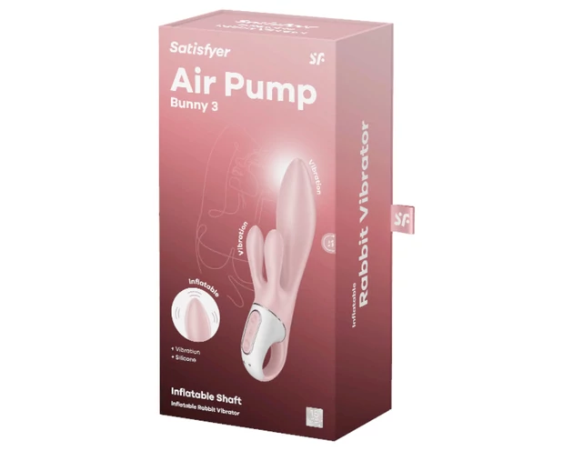 Satisfyer Air Pump Bunny 3 - pumpálható vibrátor (pink)