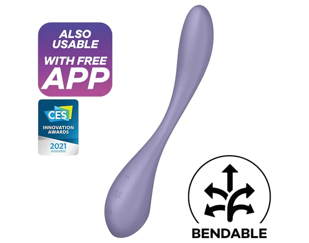 Satisfyer G-spot Flex 5 - okos G-pont vibrátor (lila)
