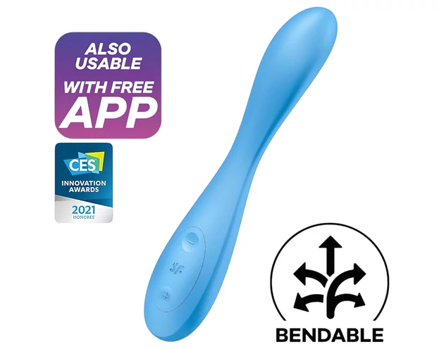 Satisfyer G-spot Flex 4 - okos G-pont vibrátor (türkiz)