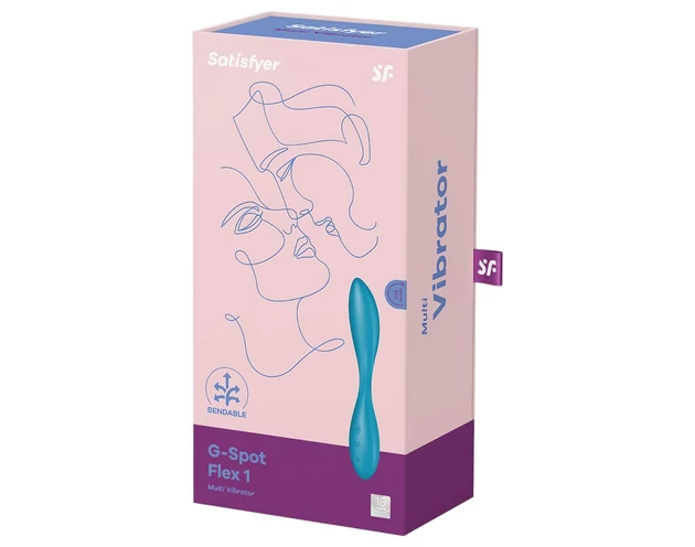 Satisfyer G-spot Flex 1 - akkus, vízálló G-pont vibrátor (zöld)