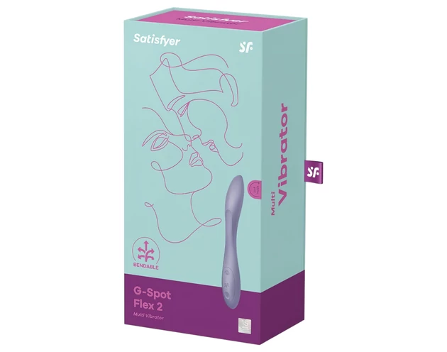 Satisfyer G-spot Flex 2 - akkus, vízálló G-pont vibrátor (viola)