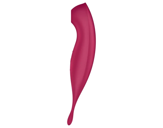 Satisfyer Twirling Pro - okos 2in1 csikló vibrátor (piros)