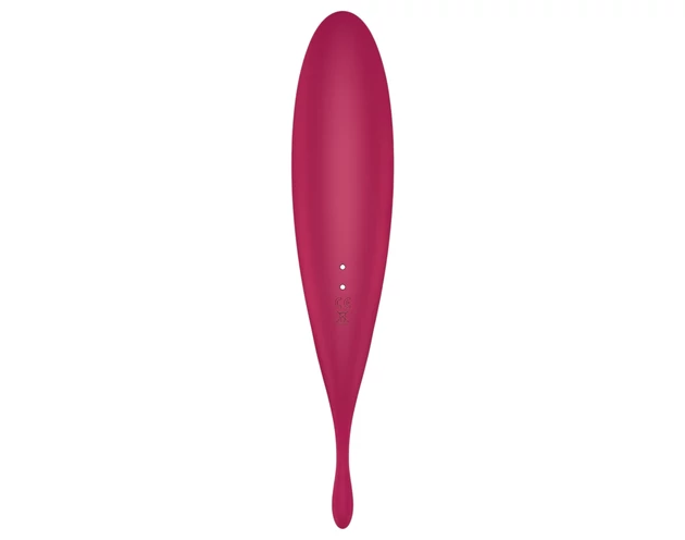 Satisfyer Twirling Pro - okos 2in1 csikló vibrátor (piros)