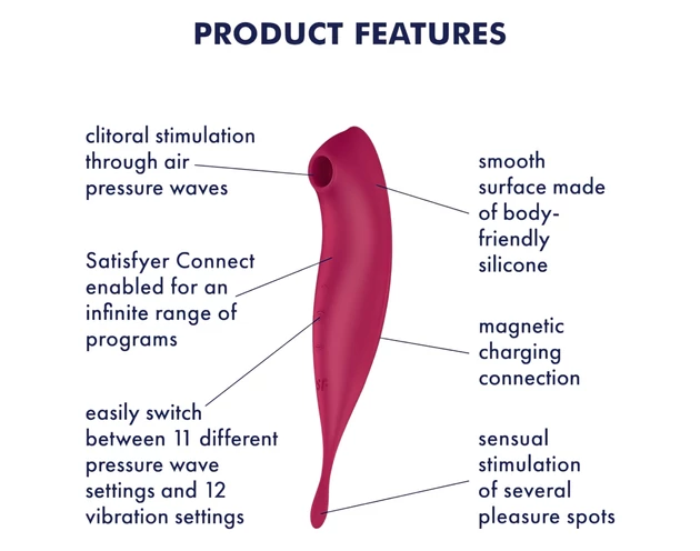 Satisfyer Twirling Pro - okos 2in1 csikló vibrátor (piros)