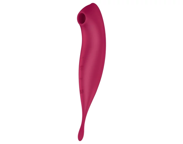 Satisfyer Twirling Pro - okos 2in1 csikló vibrátor (piros)
