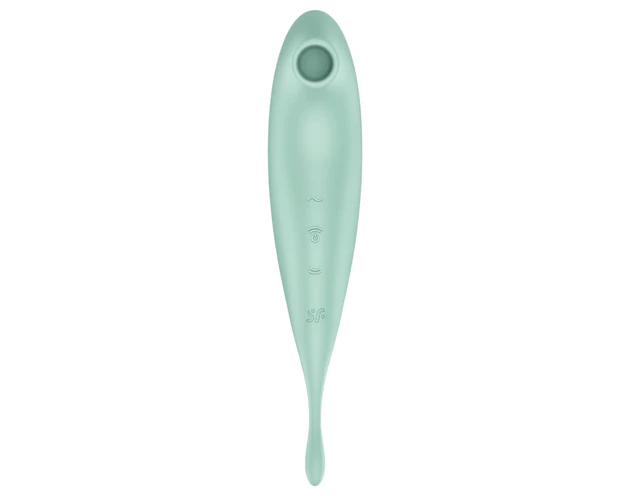 Satisfyer Twirling Pro - okos 2in1 csikló vibrátor (menta)