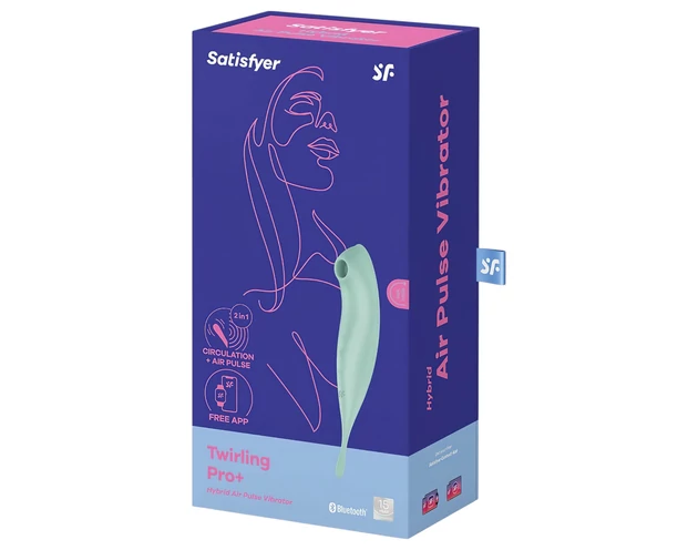 Satisfyer Twirling Pro - okos 2in1 csikló vibrátor (menta)