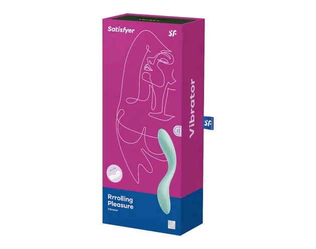 Satisfyer Rrrolling - mozgó golyós G-pont vibrátor (menta)