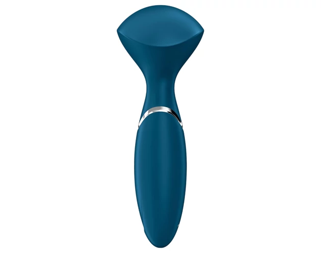 Satisfyer Mini Wand-er - vízálló masszírozó vibrátor (kék)