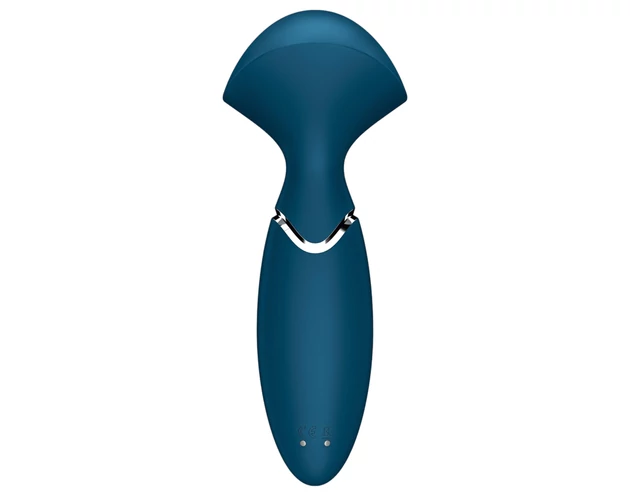 Satisfyer Mini Wand-er - vízálló masszírozó vibrátor (kék)