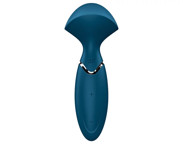 Satisfyer Mini Wand-er - vízálló masszírozó vibrátor (kék)