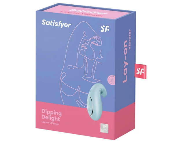 Satisfyer Dipping Delight - akkus csikló vibrátor (kék)