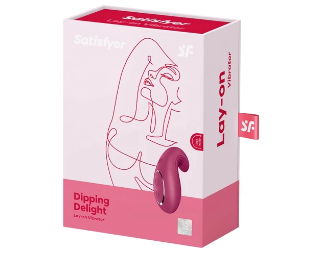 Satisfyer Dipping Delight - akkus csikló vibrátor (piros)