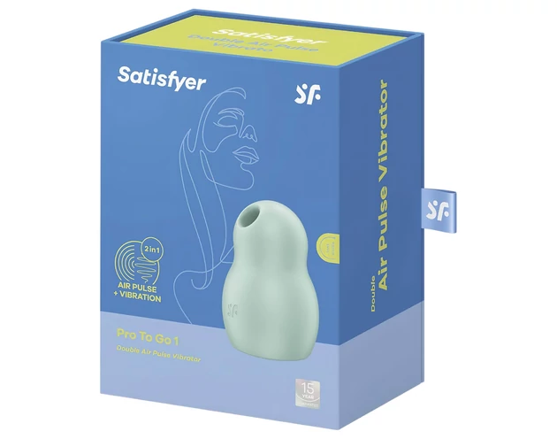 Satisfyer Pro To Go 1 - akkus, léghullámos csiklóizgató (menta)