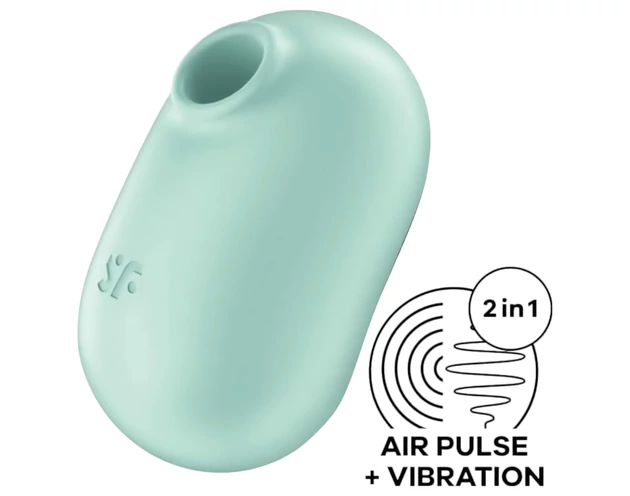 Satisfyer Pro To Go 2 - akkus, léghullámos csiklóizgató (menta)