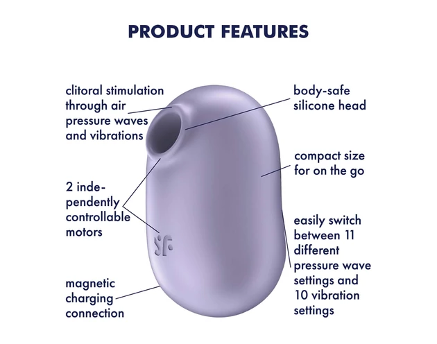 Satisfyer Pro To Go 2 - akkus, léghullámos csiklóizgató (viola)