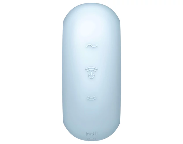 Satisfyer Pro To Go 3 - akkus, léghullámos csiklóizgató (kék)
