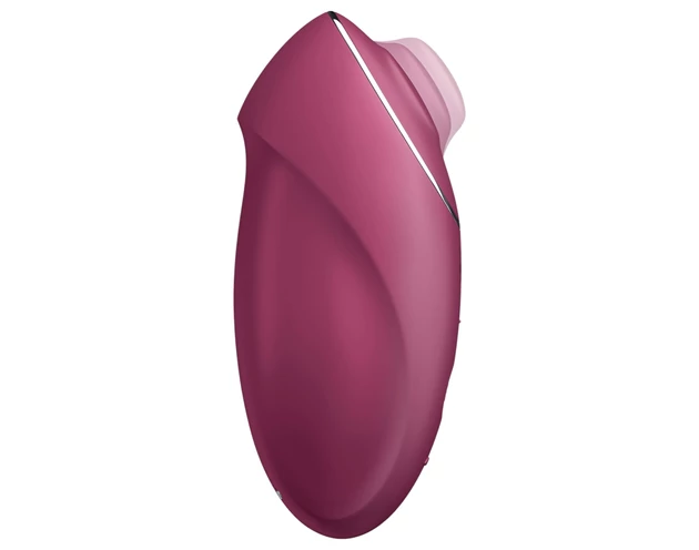 Satisfyer Tap & Climax 1 - 2in1 vibrátor és csiklóizgató (piros)