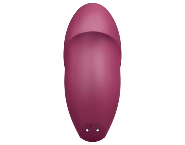 Satisfyer Tap & Climax 1 - 2in1 vibrátor és csiklóizgató (piros)