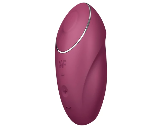 Satisfyer Tap & Climax 1 - 2in1 vibrátor és csiklóizgató (piros)