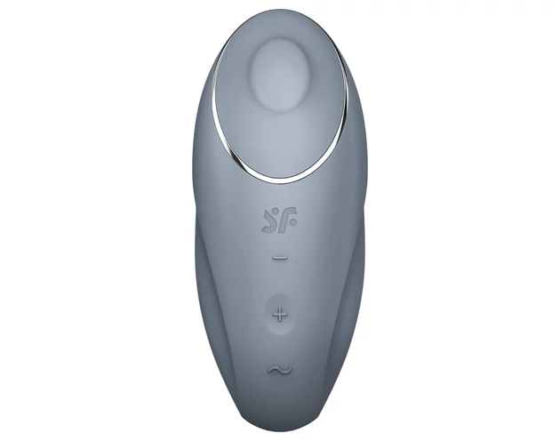Satisfyer Tap & Climax 1 - 2in1 csikló vibrátor (szürke)