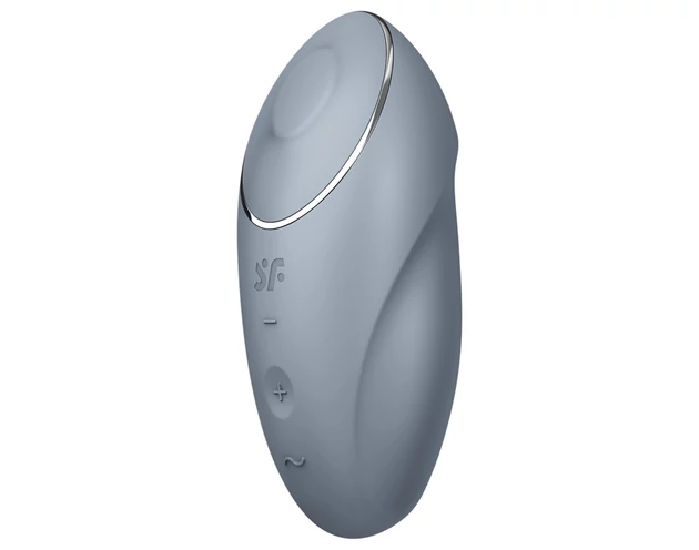 Satisfyer Tap & Climax 1 - 2in1 csikló vibrátor (szürke)