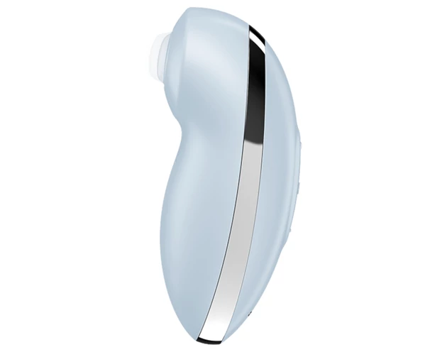 Satisfyer Tap & Climax 2 - 2in1 csiklóizgató és vibrátor (kék)