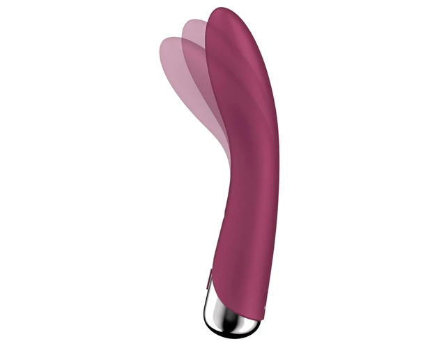 Satisfyer Spinning Vibe 1 - forgó fejes G-pont vibrátor (piros)
