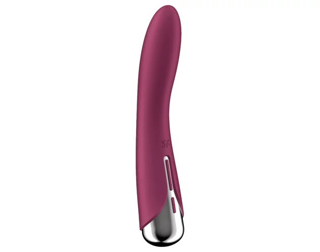 Satisfyer Spinning Vibe 1 - forgó fejes G-pont vibrátor (piros)