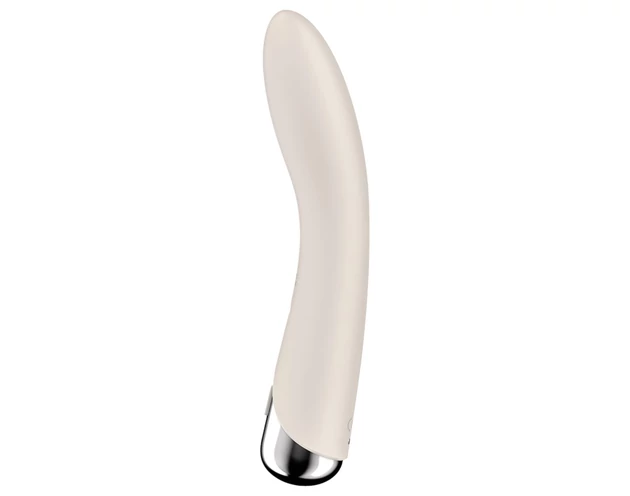 Satisfyer Spinning Vibe 1 - forgó fejes G-pont vibrátor (bézs)