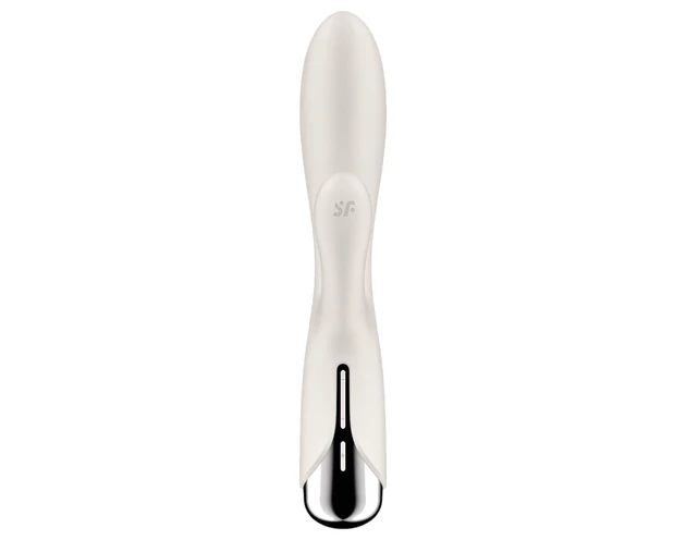 Satisfyer Spinning Rabbit 1 - forgó csiklókaros vibrátor (bézs)